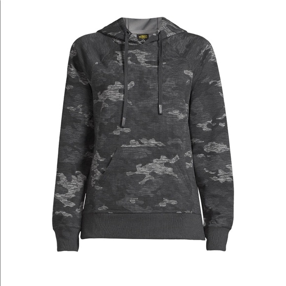 Athletic Works Womens Hoodie Size 20 Black Gray Camouflage New - Picture 1 of 5